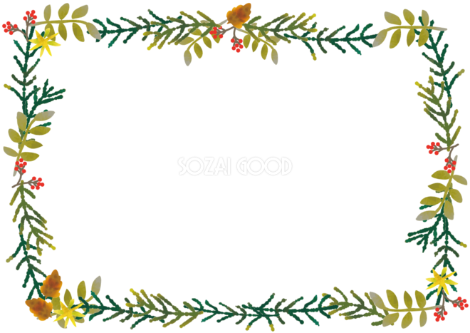 クリスマスフレーム枠イラスト無料フリー 素材good