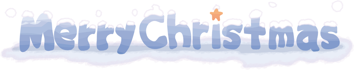 クリスマス(雪が積もった文字)の無料イラスト58066に写真・文字を入れる