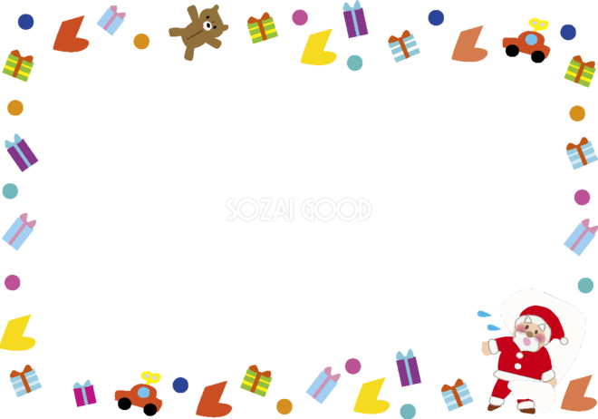 クリスマスフレーム枠イラスト無料フリー 素材good