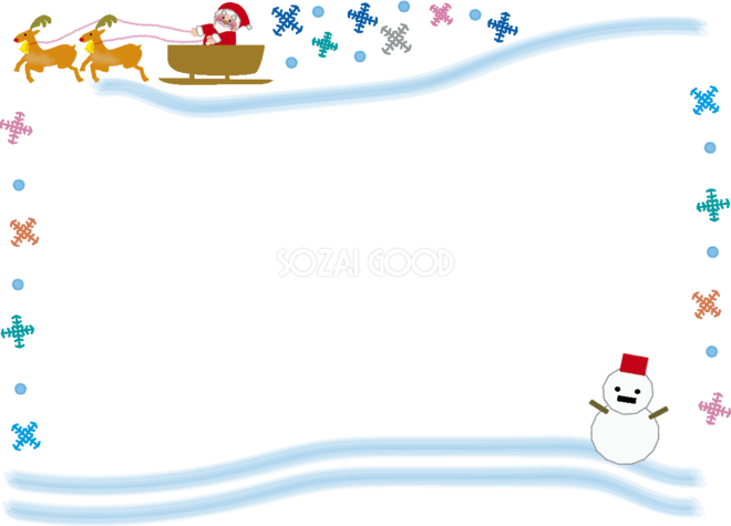 冬フレーム枠イラスト無料フリー 素材good