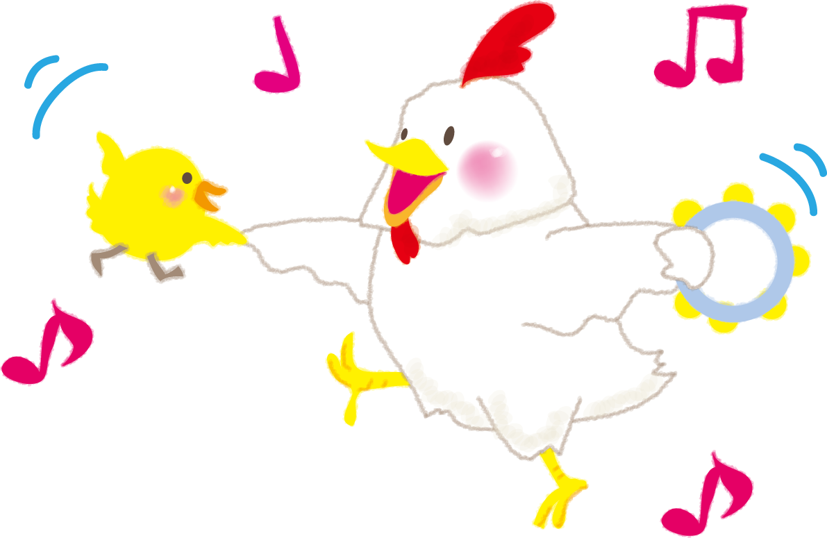ダンスを踊る酉の2017干支のかわいい無料イラスト59520に写真・文字を入れる