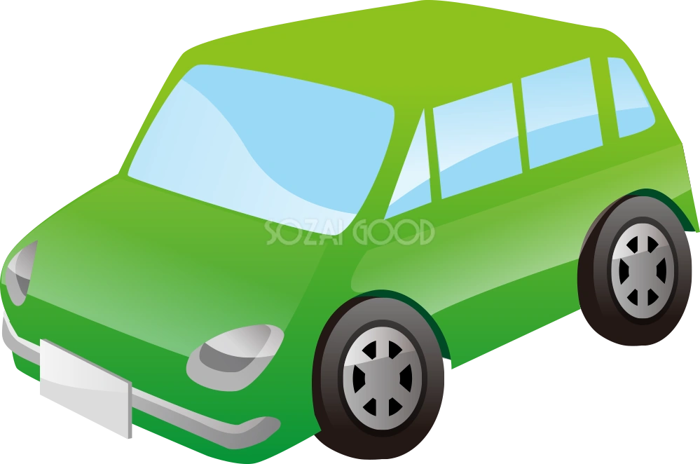 自動車 光沢イラストアイコン材