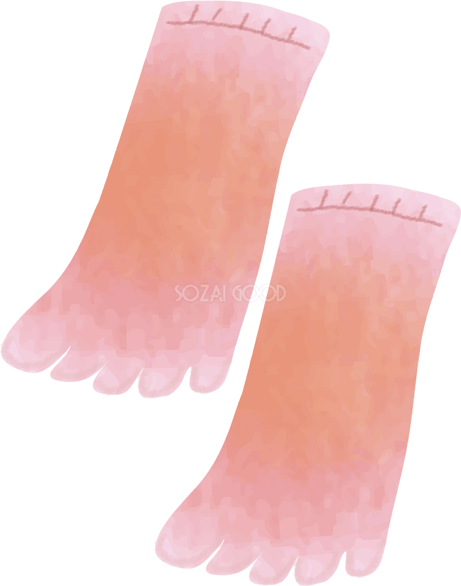 五本指の靴下の無料イラスト61649