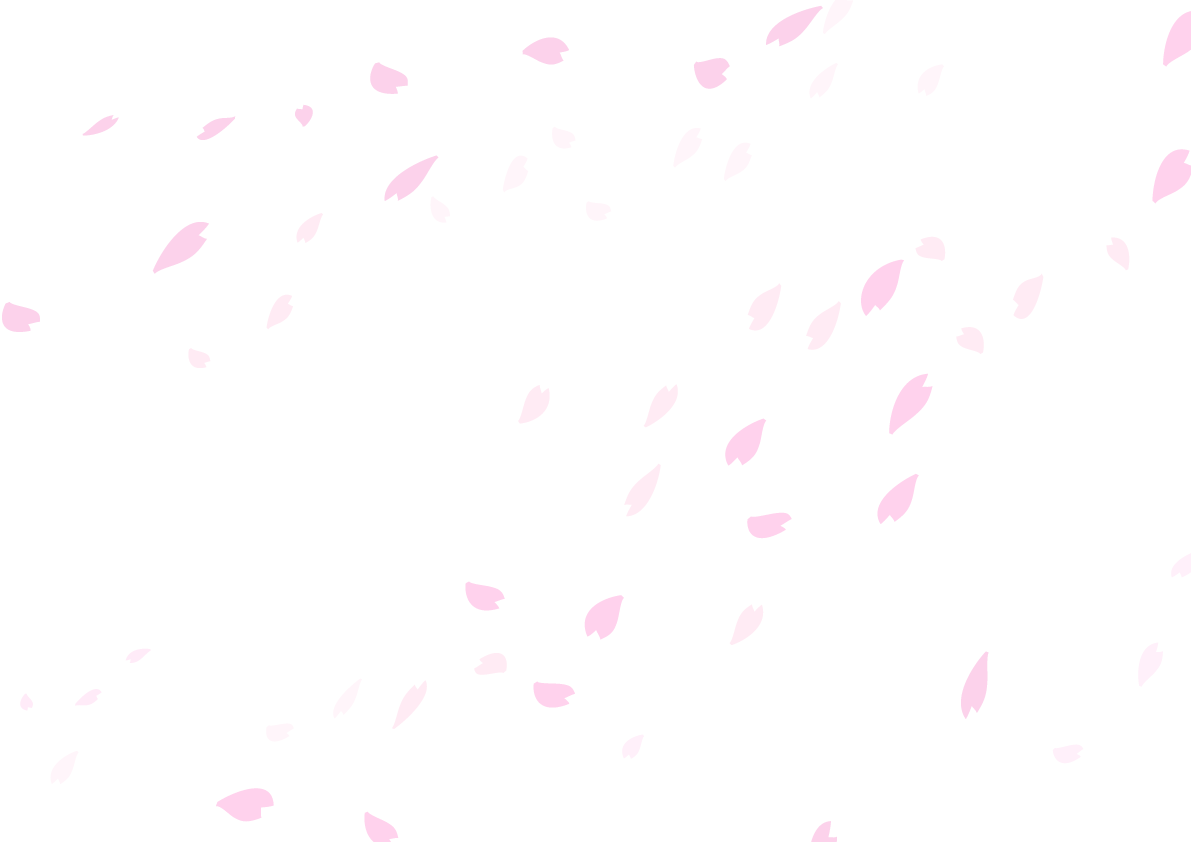 桜背景シンプル透過イラスト(ソヨソヨ風に揺れ落ちる花びら)背景なし62553に写真・文字を入れる