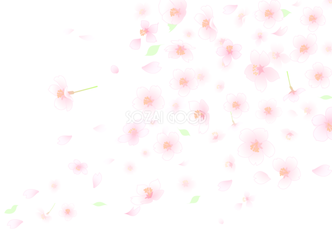 トップ100桜 イラスト 背景透過 無料イラスト集