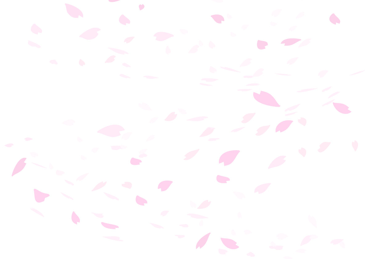 桜背景透過イラスト背景なし(桜の花びらがおしゃれに舞い散る)62577に写真・文字を入れる