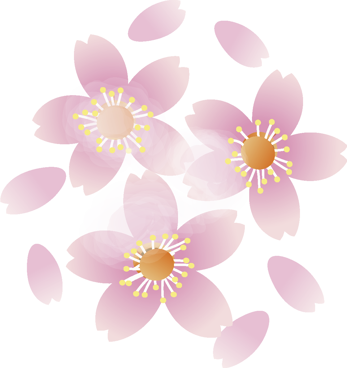 桜の花無料イラスト 春3~4月63611に写真・文字を入れる