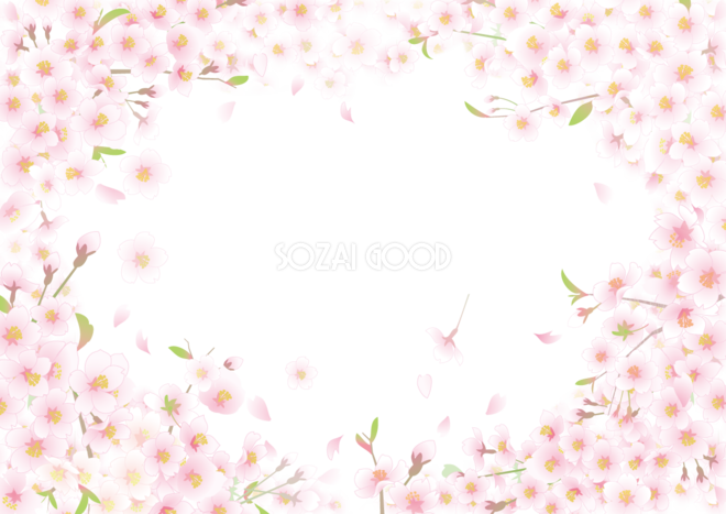 花の背景イラスト無料フリー 素材good