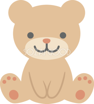 かわいいクマの顔のイラスト 目がハート かわいいクマの顔 動物