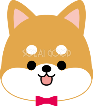 ゆるい 柴犬 イラスト かわいい