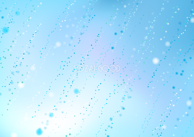 雨しずく柄 水滴模様 五月雨のリアル背景 青 ブルー 無料梅雨イラスト