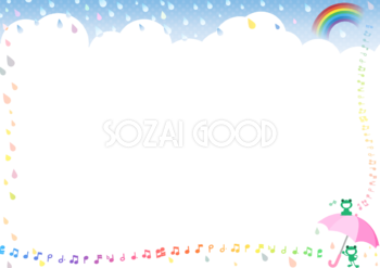 音符 音楽フレーム枠イラスト無料フリー 素材good