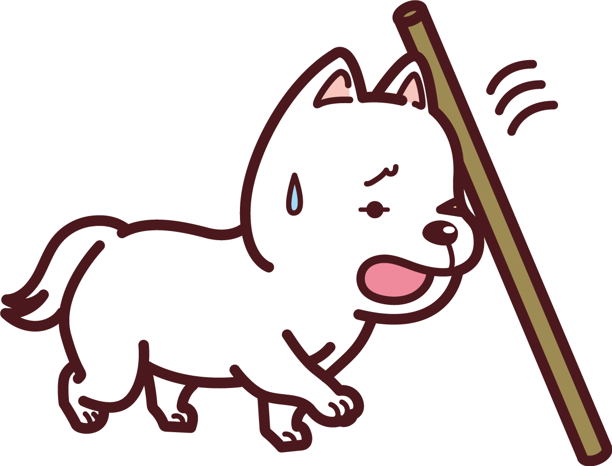 犬が歩けば棒に当たる戌の2018干支の無料イラスト73582に写真・文字を入れる
