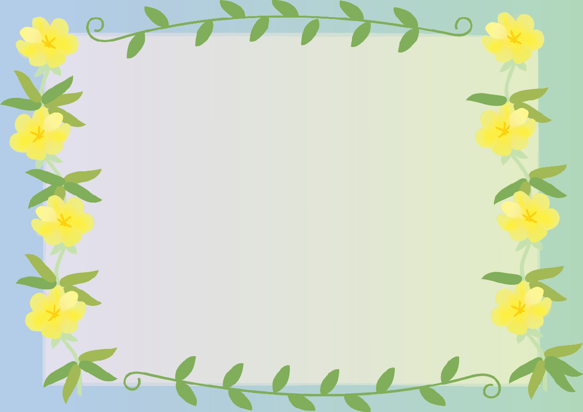 待宵草(まつよいぐさ)夏7月-10月の花フレーム無料イラスト73740に写真・文字を入れる