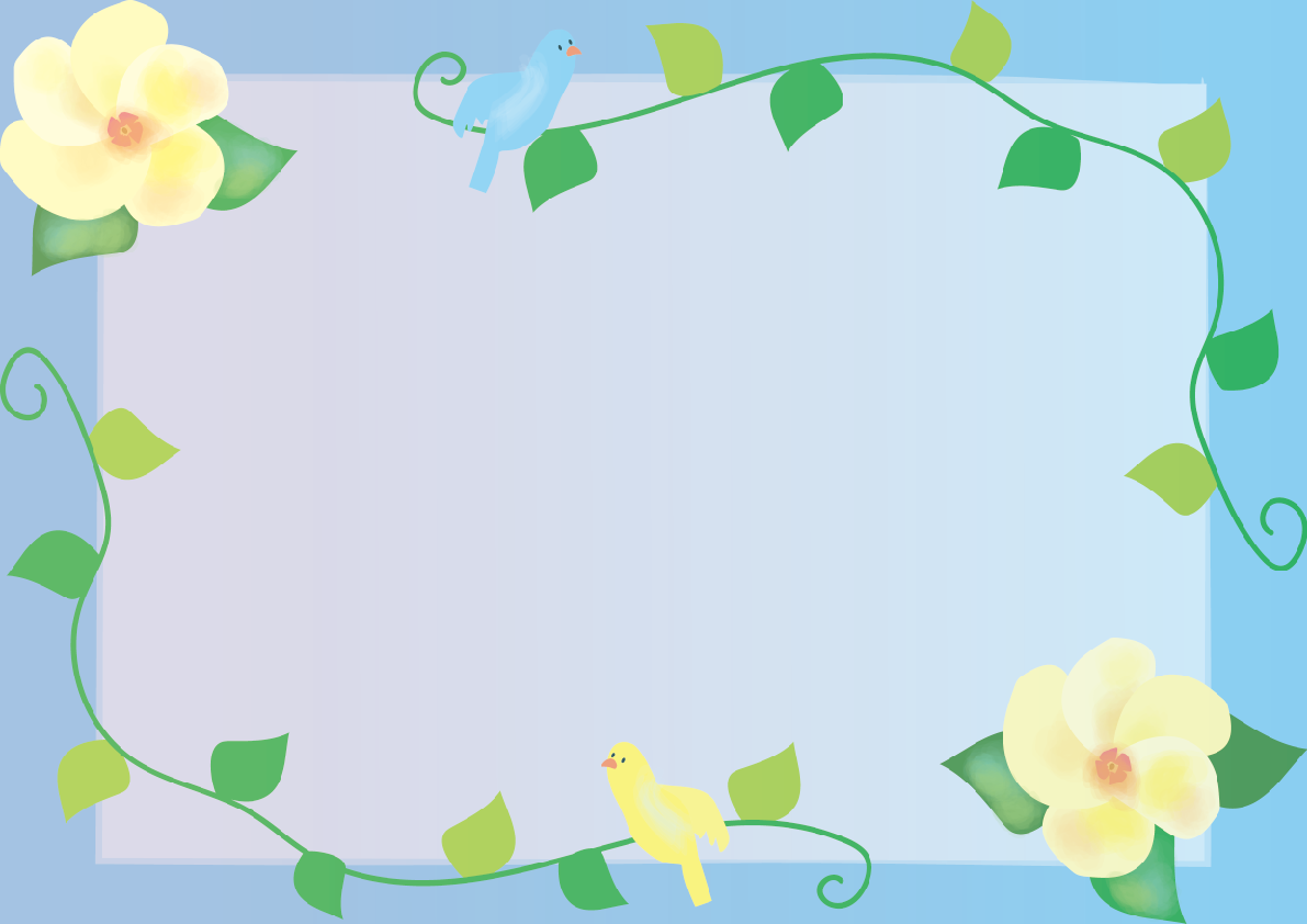 浜朴(はまぼう)夏7月-8月の花フレーム無料イラスト73782に写真・文字を入れる