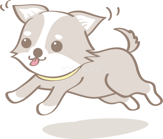 最も好ましい 犬 走る イラスト 簡単 Freebestwalljp