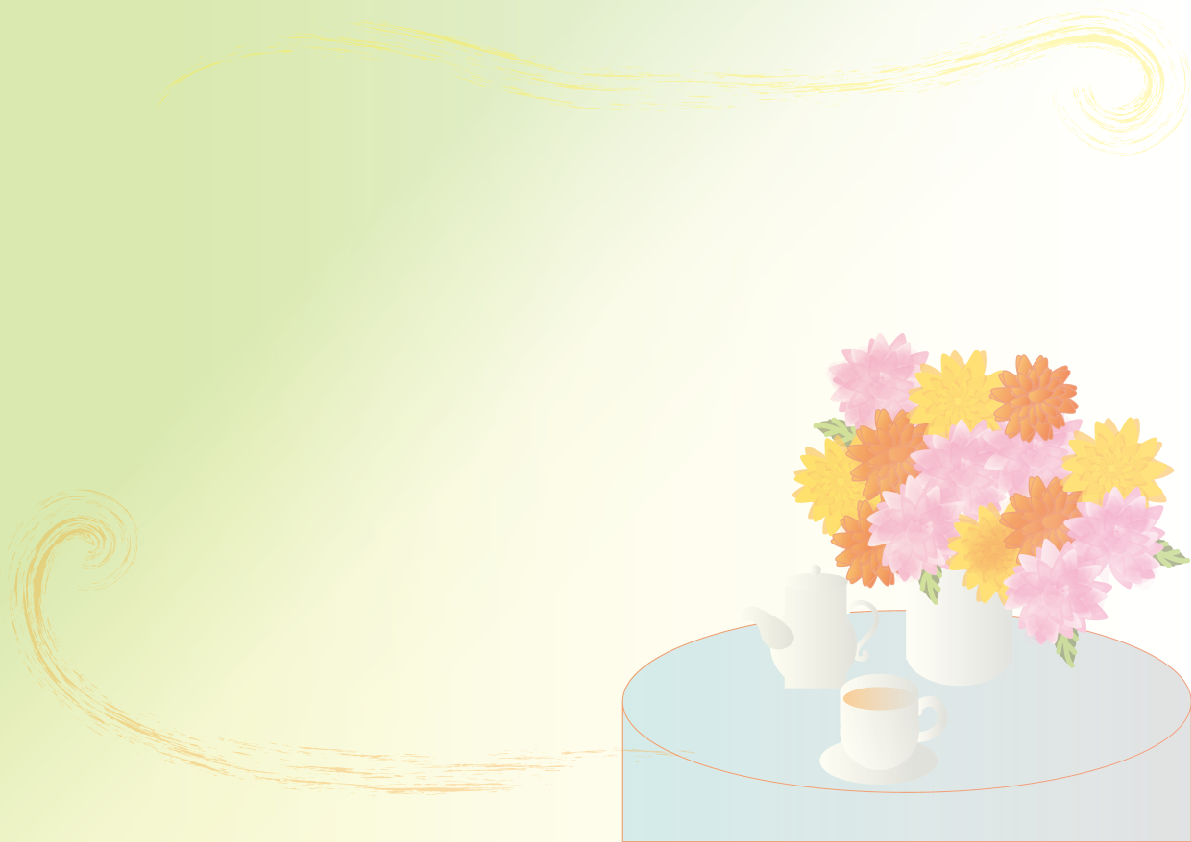 ダリアの花のフレーム 背景の無料イラスト81292に写真・文字を入れる