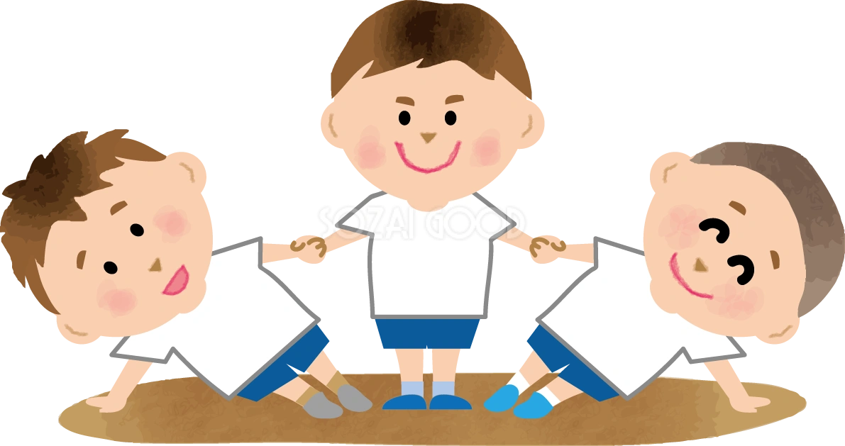 組体操 子供の運動会無料イラスト81389