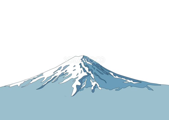 かっこいい富士山 イラスト 無料フリー 素材good