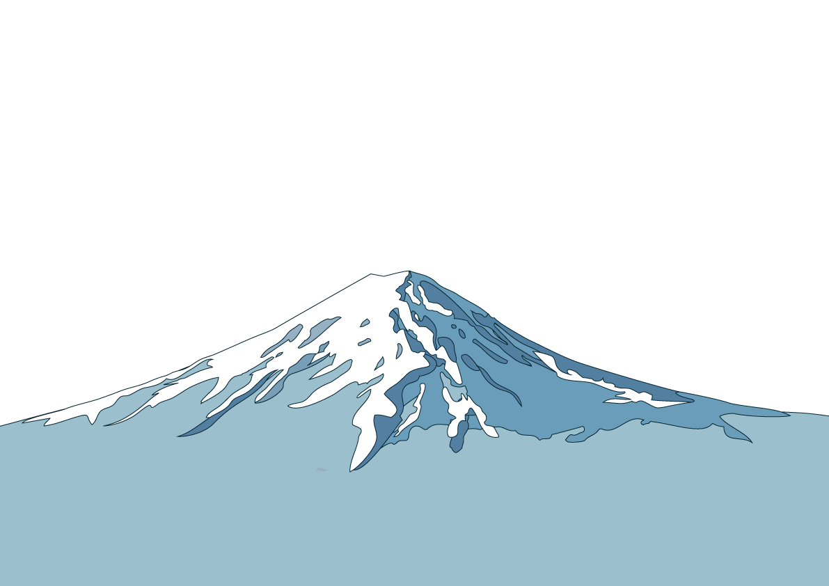 かっこいい-富士山(スター)背景無料イラスト81602に写真・文字を入れる