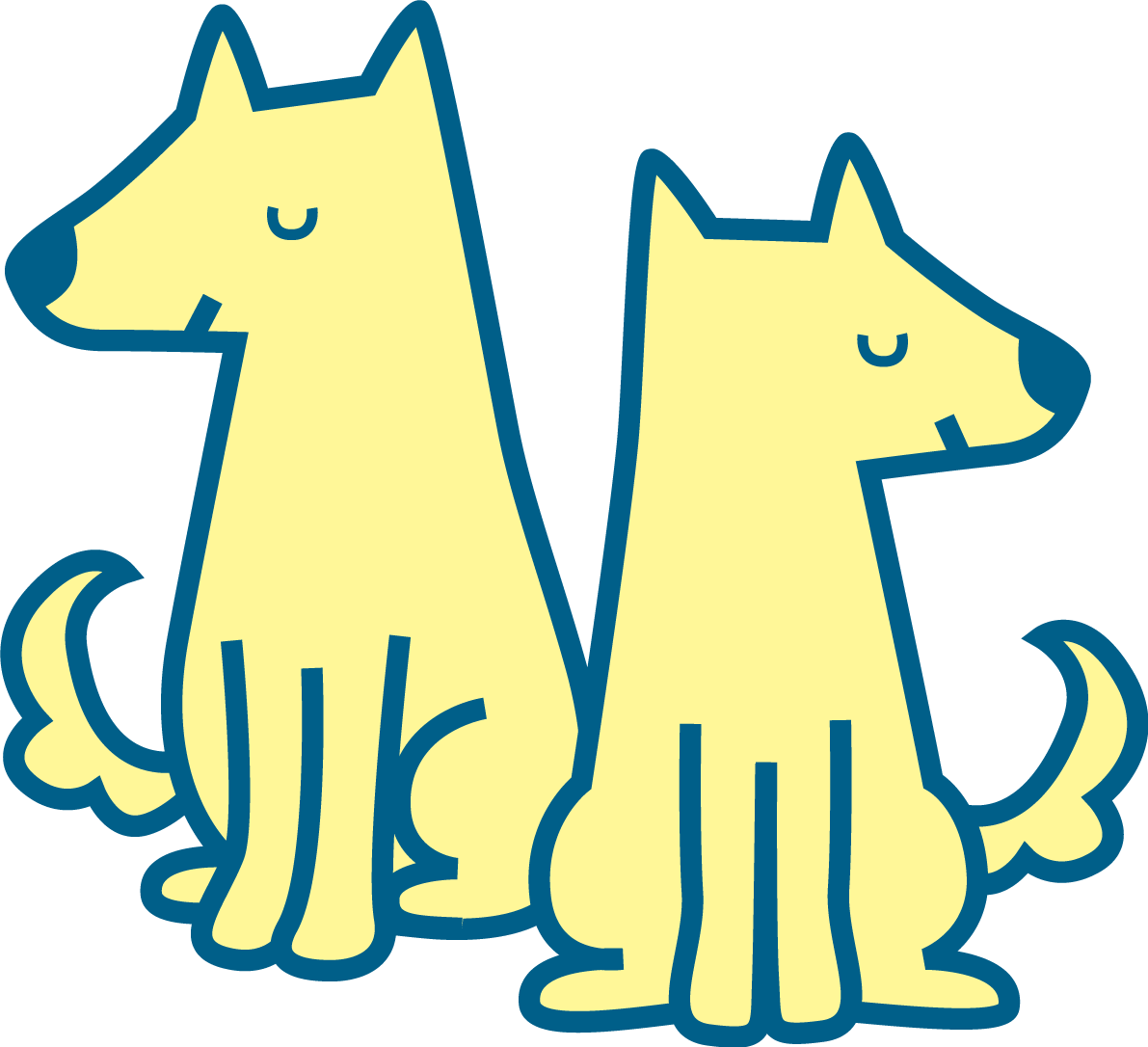 余裕のある犬 かわいい無料イラスト81812に写真・文字を入れる
