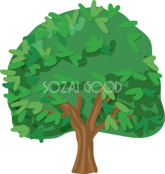 木 シンプルなみかんの木 無料イラスト82048