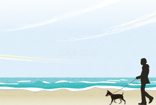 犬の背景イラスト無料フリー 素材good