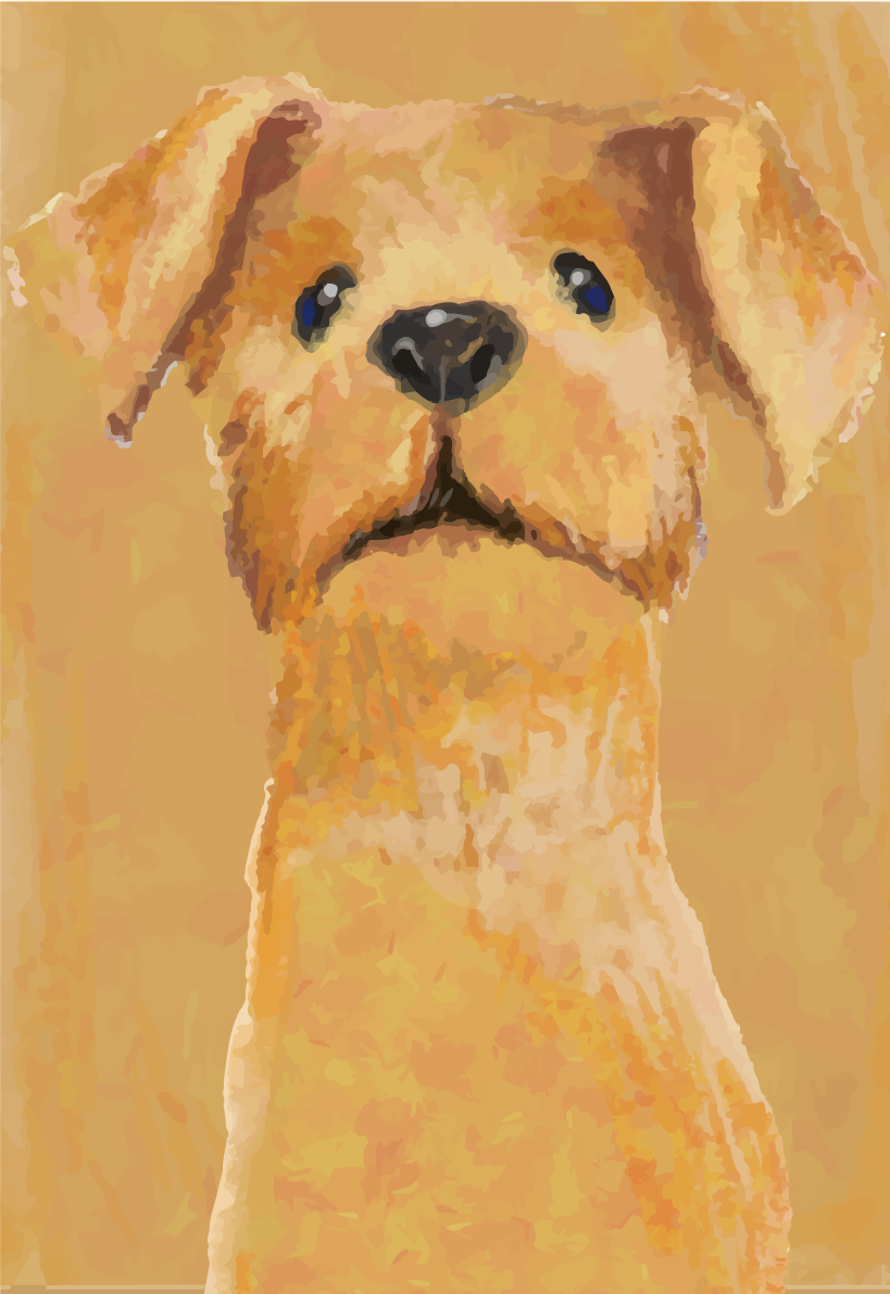 かわいい犬の背景(縦)無料イラスト82538に写真・文字を入れる