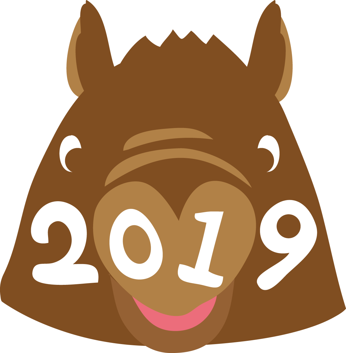 2019-おしゃれかわいい(猪)亥年の無料イラスト83039に写真・文字を入れる