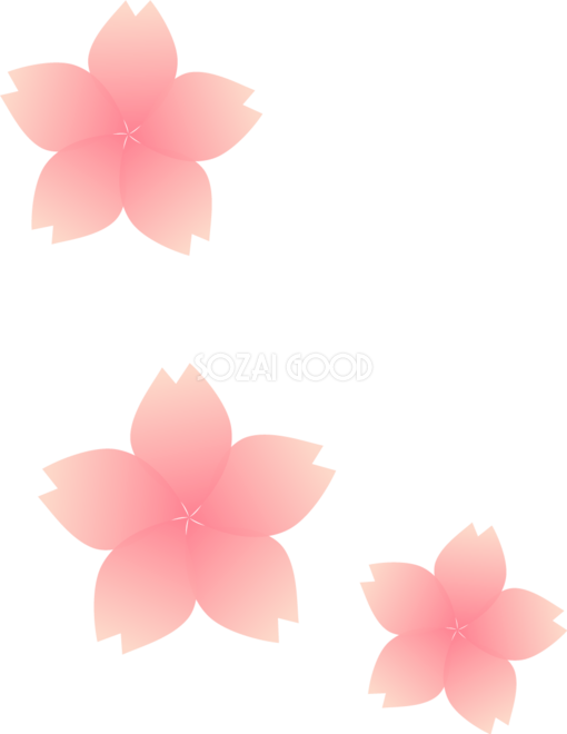 桜 花びら散るイラスト 透過 背景なし無料 フリー 素材good