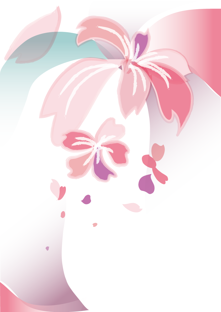 縦の桜デザインアート背景フリー無料イラスト画像83213に写真・文字を入れる