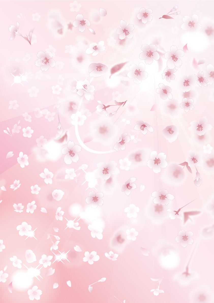 縦の桜の光と幻想的な背景フリー無料イラスト画像83215に写真・文字を入れる