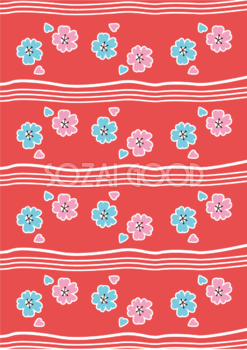 縦の和風レトロ桜の背景フリー無料イラスト画像83227