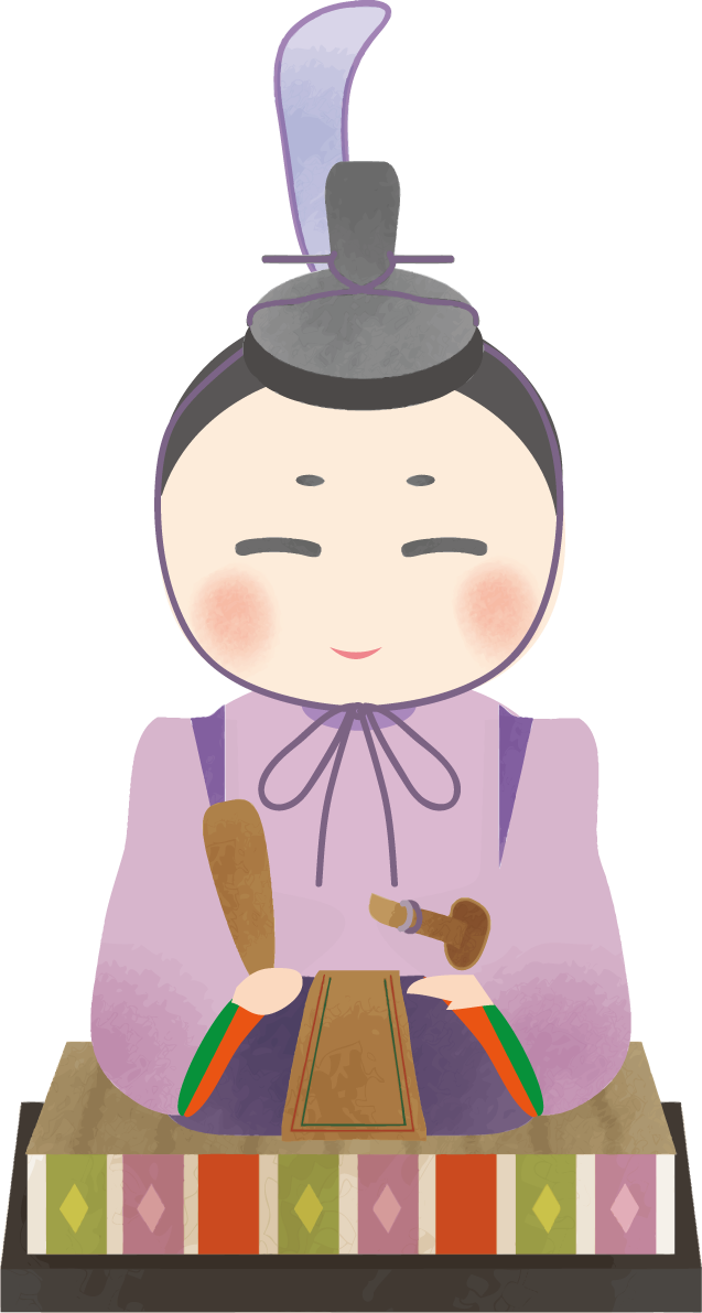 お内裏様-ひな祭り無料フリーイラスト83330に写真・文字を入れる