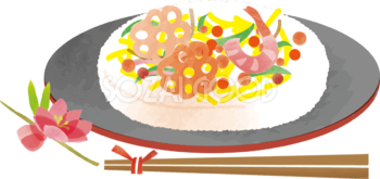 ひな祭りイメージちらし寿司-ひな祭り無料フリーイラスト83331