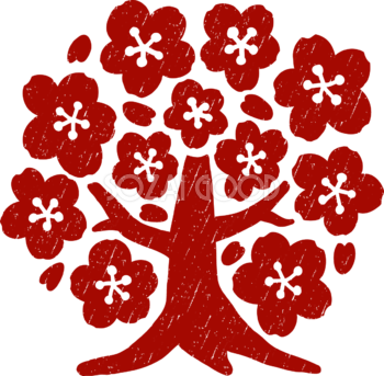 かわいいスタンプ 判子 の桜の花2イラスト無料 フリー 343 素材good