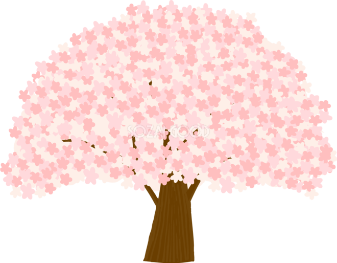 油 恥ずかしい 絶滅させる 桜 大木 イラスト Tsugaruben Jp