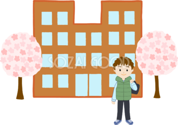 入学イラスト かわいい おしゃれ フレーム枠 小学校 中学校 無料 フリー 素材good