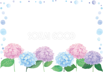 紫陽花イラスト 無料フリー 素材good