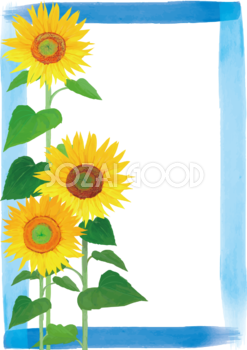 花のフレーム枠イラスト無料フリー 素材good