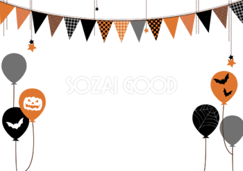 ハロウィンのフレーム枠イラスト無料フリー 素材good