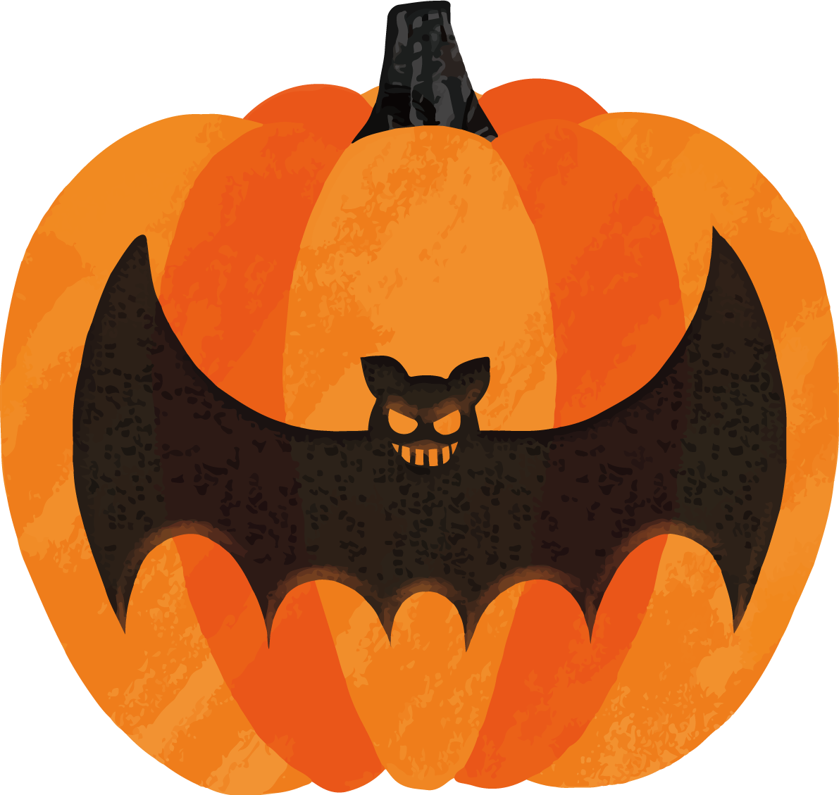 ハロウィン「コウモリの彫刻」イラスト怖い無料フリー84259に写真・文字を入れる