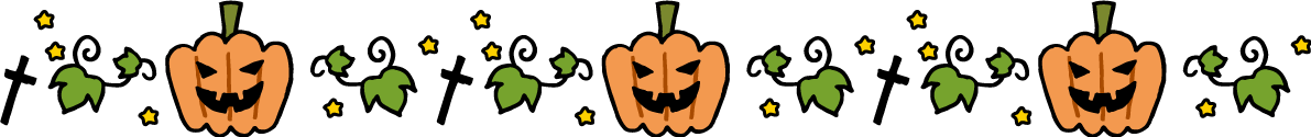 ハロウィン おばけのかぼちゃと十字架のかわいいラインイラスト無料フリー84316に写真・文字を入れる