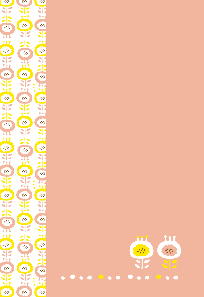 かわいいピンクのお花かわいいアレンジ(縦型)背景イラストフリー無料84388に写真・文字を入れる