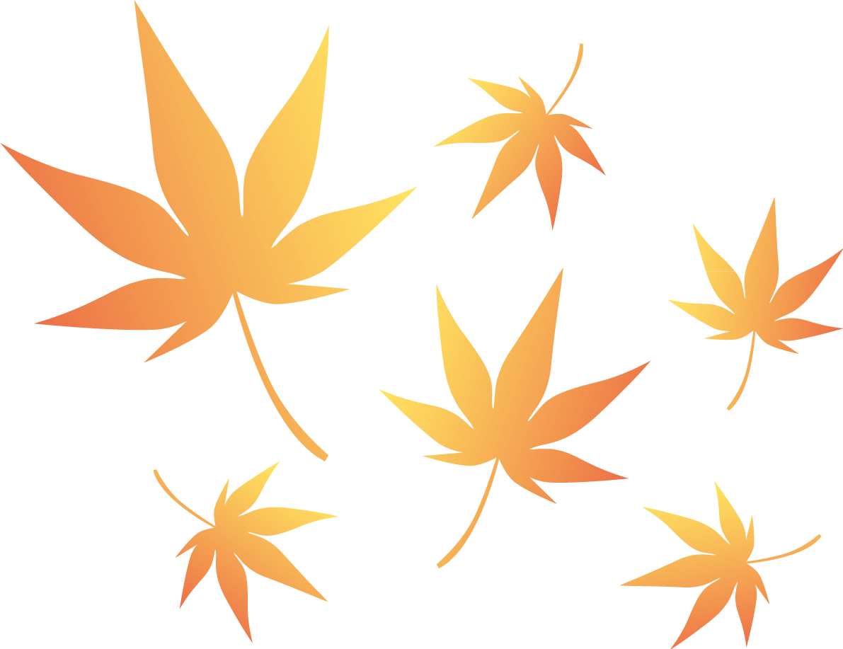 おしゃれなひらひら舞うもみじの葉 紅葉イラスト無料フリー84525に写真・文字を入れる