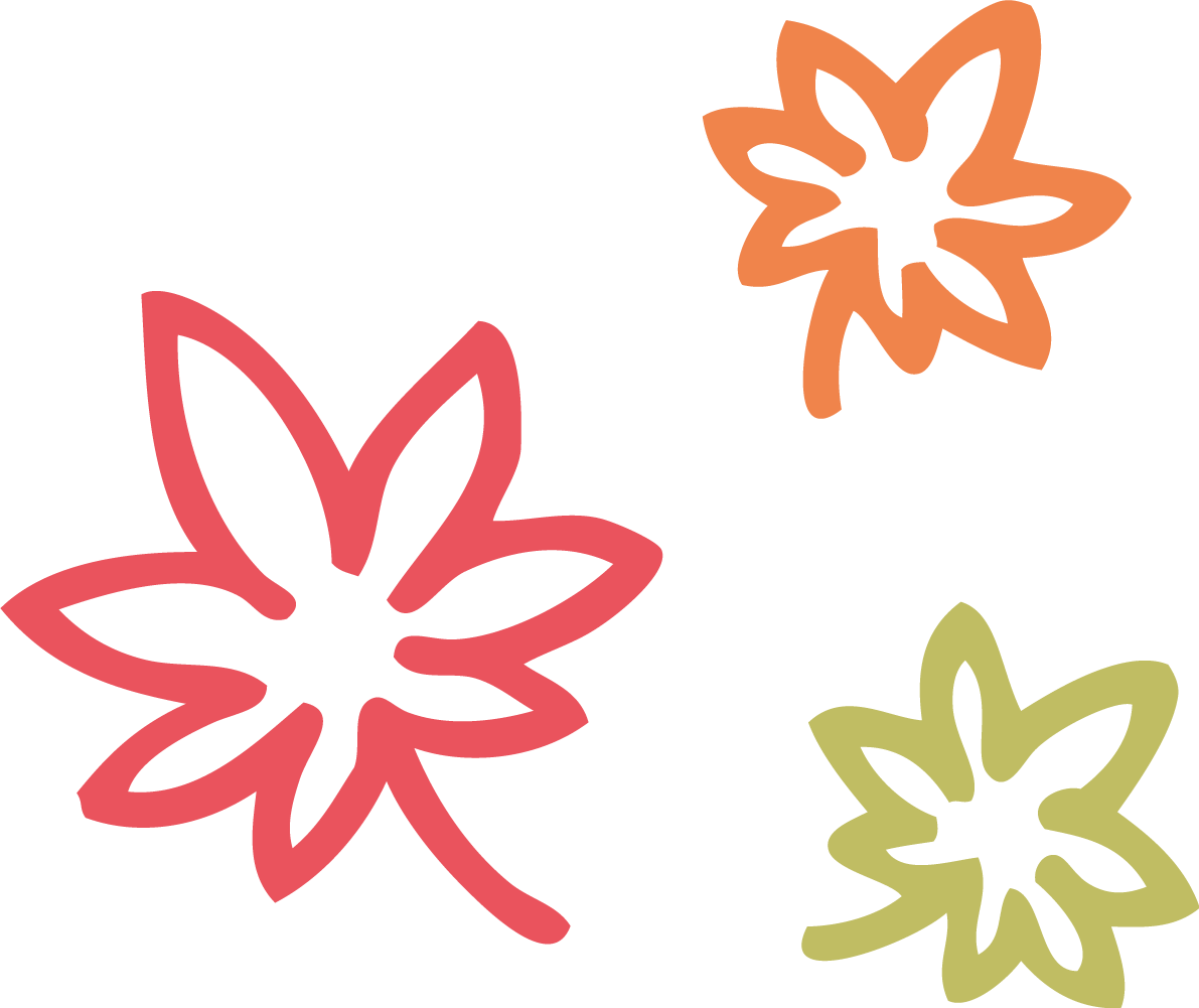 おしゃれな線画のもみじの葉 紅葉イラスト無料フリー84531に写真・文字を入れる