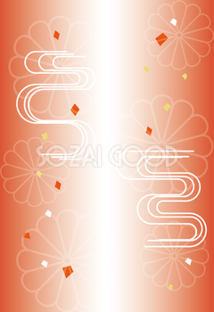 おしゃれ和風赤い背景が綺麗の背景イラスト無料フリー84974