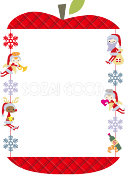 クリスマスフレーム枠イラスト無料フリー 素材good