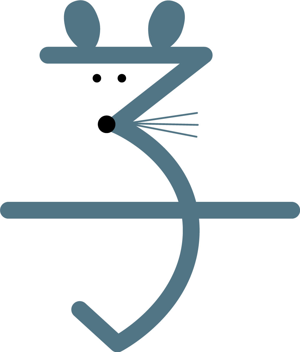 ねずみ(ネズミ 鼠)の形の子の文字 かわいい子年の無料イラスト(2020)85296に写真・文字を入れる