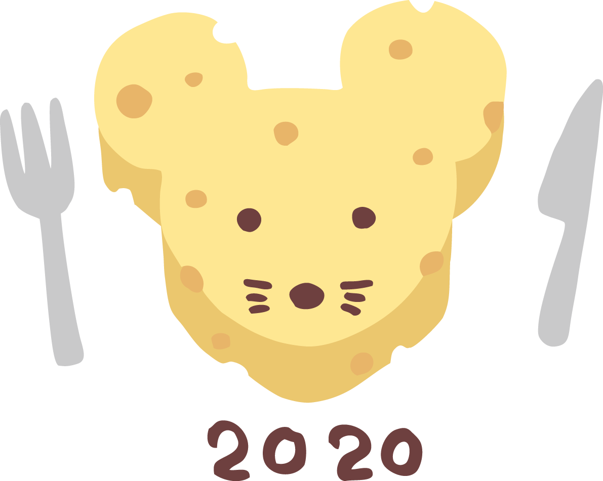 ねずみ(ネズミ 鼠)型のチーズ かわいい2020子年イラスト無料 フリー85745に写真・文字を入れる